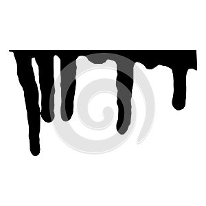 Paint drips vector element. Grunge effect