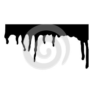 Paint drips vector element. Grunge effect