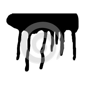 Paint drips vector element. Grunge effect