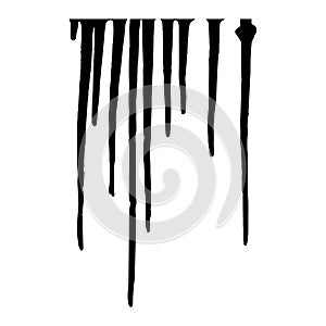 Paint drips vector element. Grunge effect