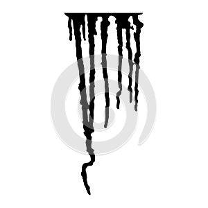 Paint drips vector element. Grunge effect