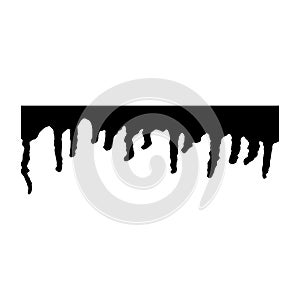 Paint drips vector element. Grunge effect