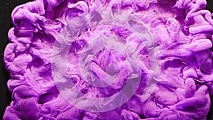 Paint drop burst purple fluid motion overlay