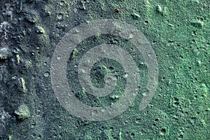 Paint gray-green on concrete wall as background close up