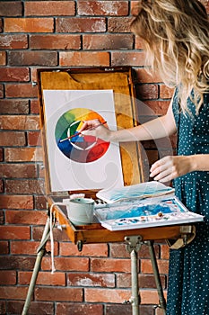 Paint lesson art class skill learn draw color wheel