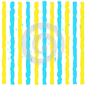 Paint Lines. Yellow and blue vertical stripes.