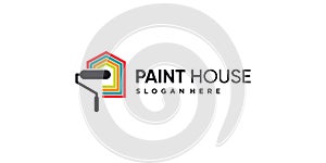 Paint logo with modern creative abstract concept Premium Vector part 2