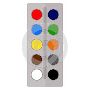 Paint palette flat icon