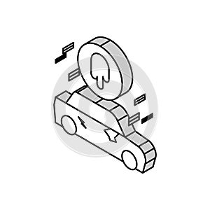 paint repair isometric icon vector illustration