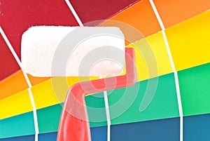 Paint Roller with Color Wheel