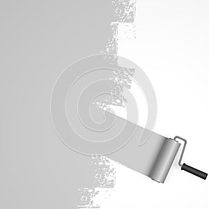 paint roller concept with marking