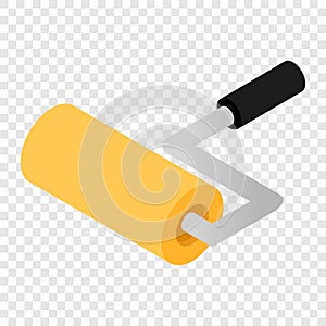 Paint roller isometric 3d icon