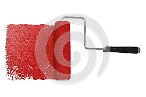 Paint Roller With Red