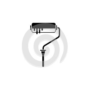 Paint Roller solid icon, build repair elements
