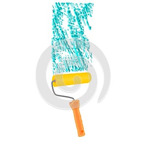 Paint roller vector