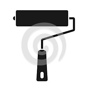 Paint roller vector icon