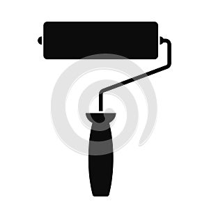 Paint roller vector icon