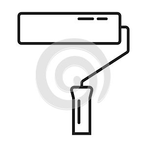 Paint roller vector icon