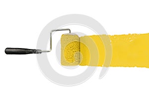 Paint Roller With Yellow