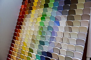 Paint Samples on Display in a Store