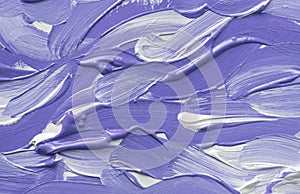 paint smear on white isolated background. Very peri violet color