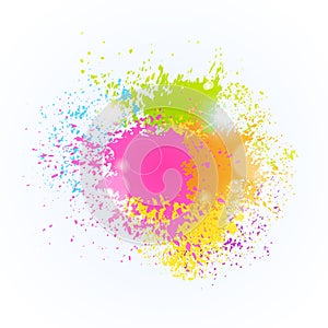 Paint Splash Color Festival Happy Holi India Holiday Traditional Celebration Greeting Cart