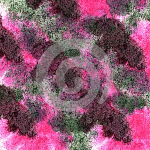 Paint splash green, pink, brown ink blot and white abstract art