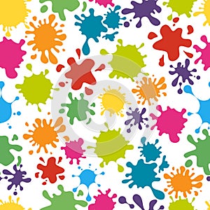 Paint splats pattern vector