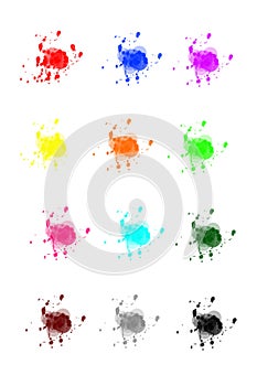 Paint splatters