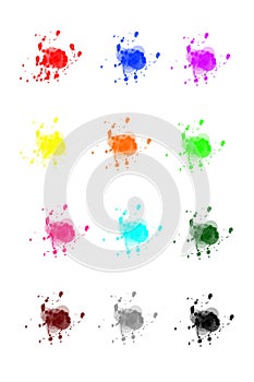 Paint splatters photo