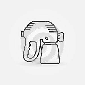 Paint Sprayer or Spray Gun vector concept line icon