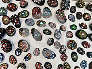 Paint stones