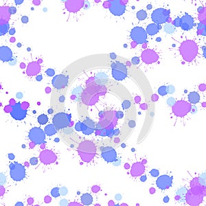 Seamless background of ink color stains