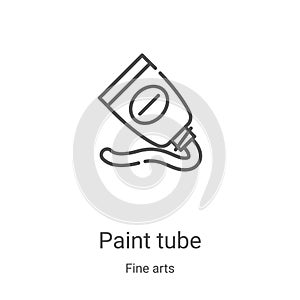 Pintar tubo icono una multa filosofía. delgado línea pintar tubo describir icono ilustraciones. lineal sobre el 