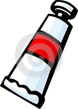 paint tube vector illustration