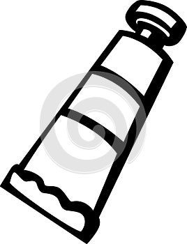 paint tube vector illustration