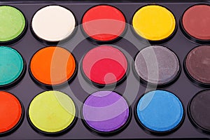 Paint watercolors pallet