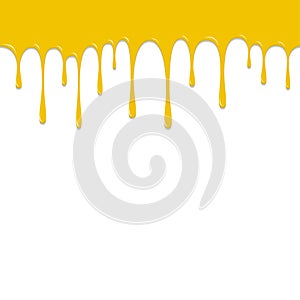 Paint Yellow color dropping, Color Droping Background vector illustration photo