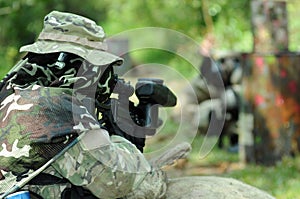 Paintball game photo