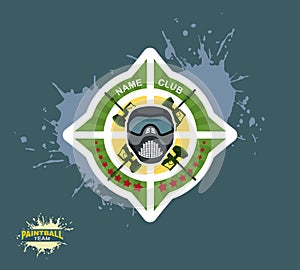 paintball logo. paintball guns.