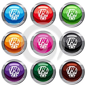 Paintball mask set 9 collection