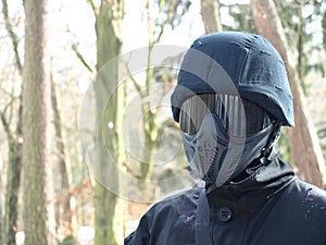 Paintball player