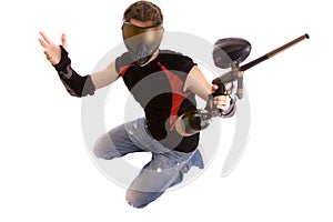 Paintball player