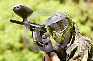 Paintball player photo