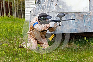 Paintball in summer