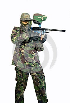 Paintballer with marker