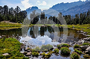 Paintbrush Canyon Trail in Grand Tetons National Park, Wyoming,