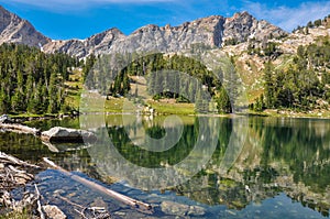 Paintbrush Canyon Trail in Grand Tetons National Park, Wyoming,