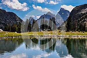 Paintbrush Canyon Trail in Grand Tetons National Park, Wyoming,