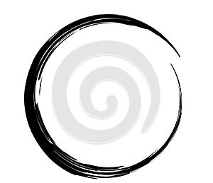 Paintbrush, paint stroke circle element